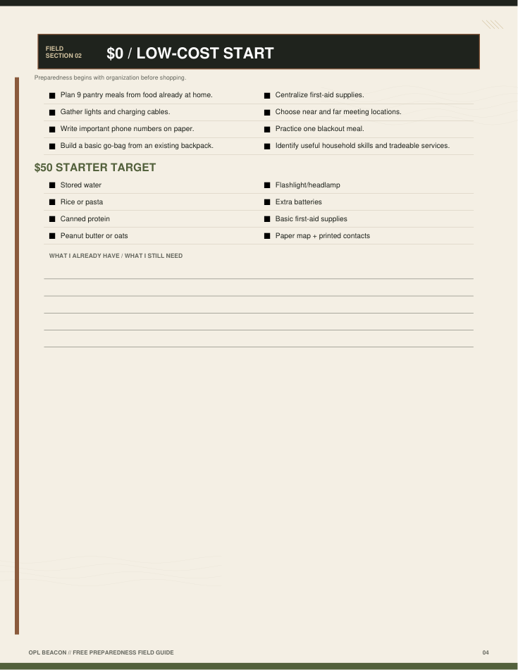 Guide interior page